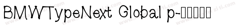 BMWTypeNext Global p字体转换